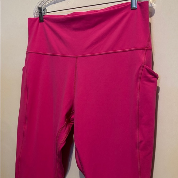 Lululemon Align High-Rise Pant with Pockets 25" Sonic Pink size 18 - Picture 5 of 6